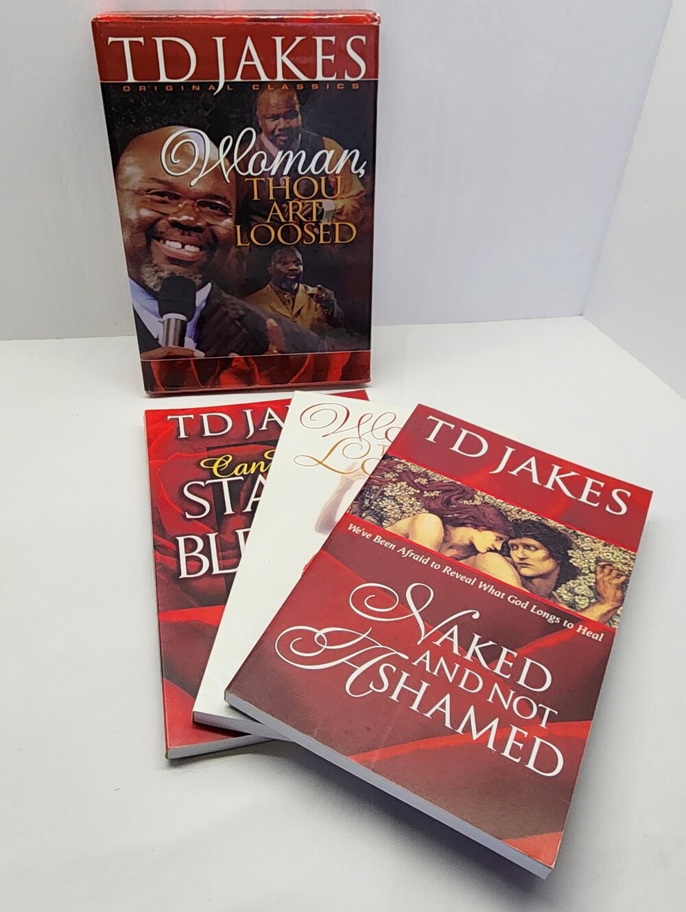 3pc Woman, Thou Art Loosed! Healing the Wounds of the Past Book Set